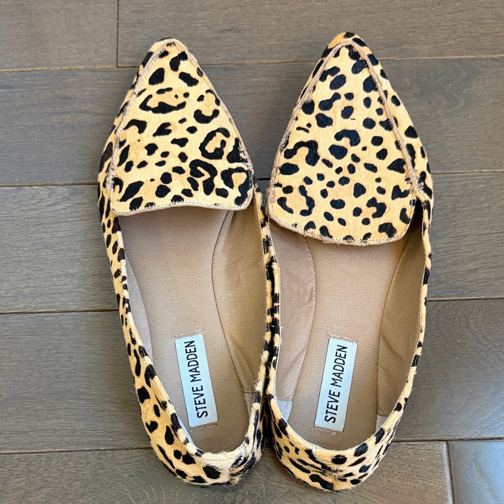 Steve Madden Leopard Print Women's Loafers - Picture 4 of 5